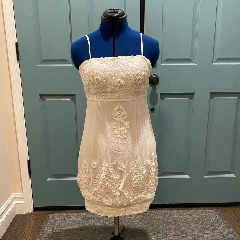 Off-White Cocktail Dress